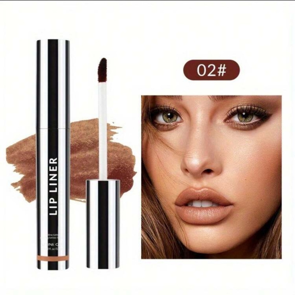 3X Light Brown Peel Off Lip Liner Tattoo - Picture 5 of 6